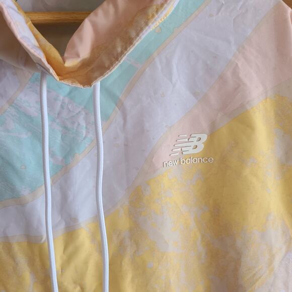 New Balance Mystic Minerals Anorak Jacket Large Multicolor Pastel Pullover Top - Picture 5 of 6